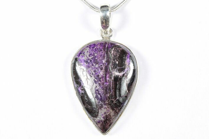 Polished Sugilite Pendant (Necklace) - Sterling Silver #354005